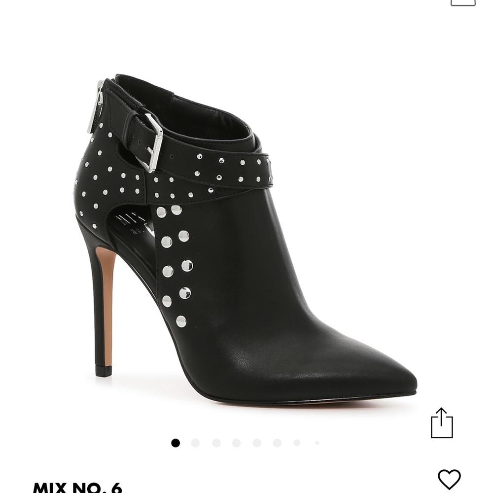 Studded black booties
